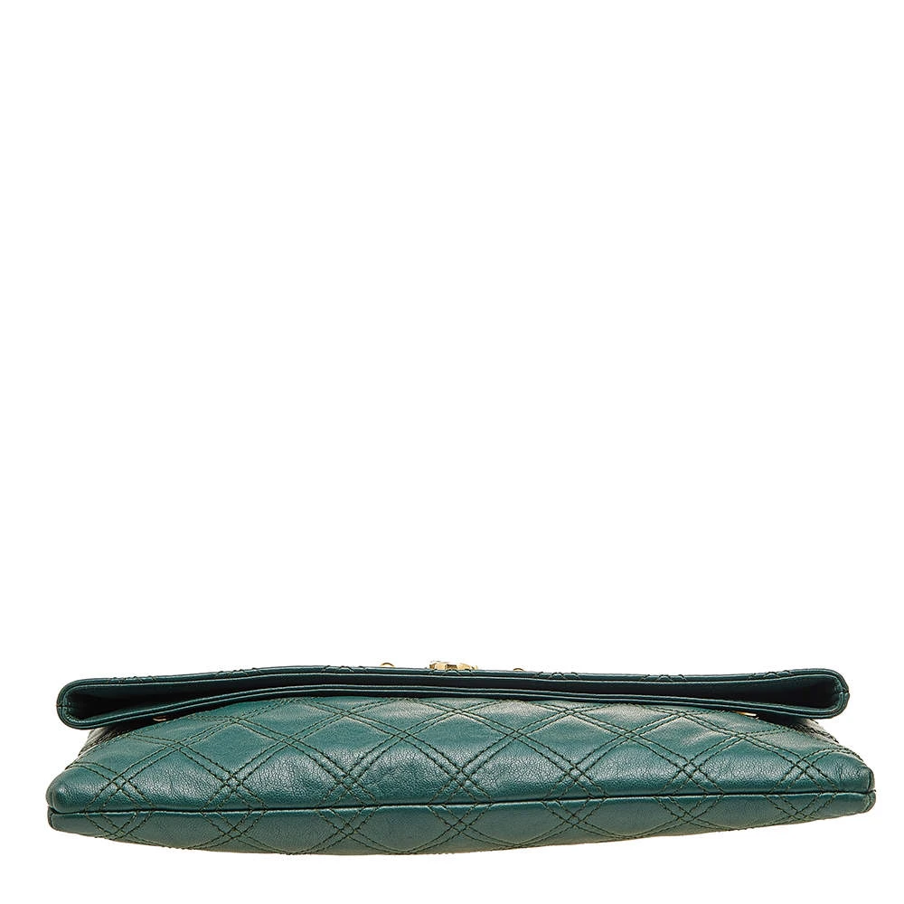 Marc Jacobs Green Quilted Leather Eugenie Clutch For Women 6 Marc Jacobs Green Quilted Leather Eugenie Clutch For Women - Image 6