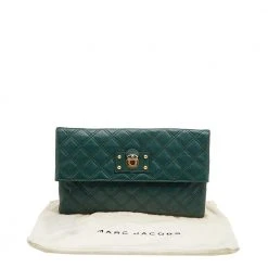 Marc Jacobs Green Quilted Leather Eugenie Clutch For Women 19 Marc Jacobs Green Quilted Leather Eugenie Clutch For Women -Cheap Marc Jacobs Store luxury women marc jacobs used handbags p601713 008