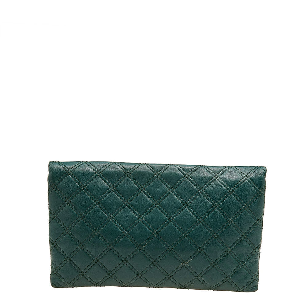 Marc Jacobs Green Quilted Leather Eugenie Clutch For Women 4 Marc Jacobs Green Quilted Leather Eugenie Clutch For Women - Image 4