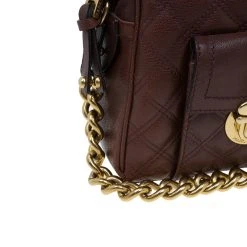 Marc Jacobs Burgundy Quilted Leather Venetia Satchel For Women -Cheap Marc Jacobs Store luxury women marc jacobs used handbags p60454 0010