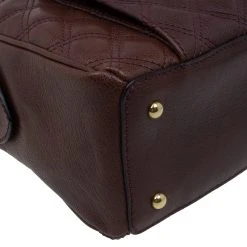 Marc Jacobs Burgundy Quilted Leather Venetia Satchel For Women -Cheap Marc Jacobs Store luxury women marc jacobs used handbags p60454 0012