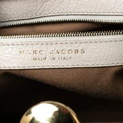 Marc Jacobs Ivory Quilted Leather Stam Satchel For Women -Cheap Marc Jacobs Store luxury women marc jacobs used handbags p606865 005