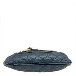 Marc Jacobs Metallic Blue Quilted Leather Little Stam Shoulder Bag For Women -Cheap Marc Jacobs Store luxury women marc jacobs used handbags p608896 008