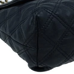 Marc Jacobs Black Leather Baroque Shoulder Bag For Women -Cheap Marc Jacobs Store luxury women marc jacobs used handbags p6139 011