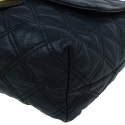 Marc Jacobs Black Leather Baroque Shoulder Bag For Women -Cheap Marc Jacobs Store luxury women marc jacobs used handbags p6139 012