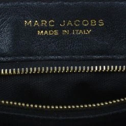 Marc Jacobs Black Leather Baroque Shoulder Bag For Women -Cheap Marc Jacobs Store luxury women marc jacobs used handbags p6139 014