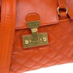 Marc Jacobs Orange Quilted Leather Rudi Satchel For Women 23 Marc Jacobs Orange Quilted Leather Rudi Satchel For Women -Cheap Marc Jacobs Store luxury women marc jacobs used handbags p61544 0008
