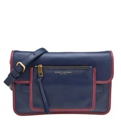 Marc Jacobs Blue Leather Crossbody Bag For Women