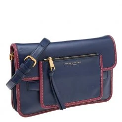 Marc Jacobs Blue Leather Crossbody Bag For Women -Cheap Marc Jacobs Store luxury women marc jacobs used handbags p619384 005