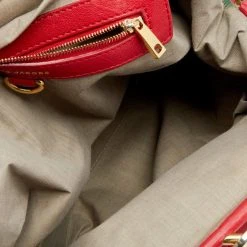 Marc Jacobs Red Quilted Leather Stam Satchel For Women -Cheap Marc Jacobs Store luxury women marc jacobs used handbags p619470 1650518673 009