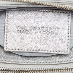 Marc Jacobs Silver Leather Snapshot Camera Crossbody Bag For Women -Cheap Marc Jacobs Store luxury women marc jacobs used handbags p621231 012