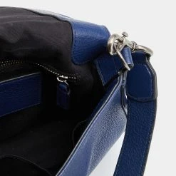 Marc Jacobs Blue Leather Recruit Nomad Saddle Shoulder Bag For Women -Cheap Marc Jacobs Store luxury women marc jacobs used handbags p626707 005