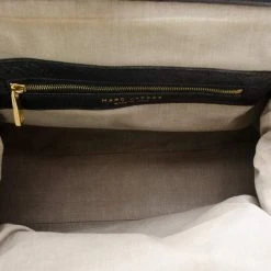 Marc Jacobs Dark Grey Quilted Stam With Ostrich Trim For Women -Cheap Marc Jacobs Store luxury women marc jacobs used handbags p62832 0006