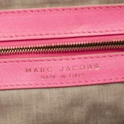 Marc Jacobs Pink Quilted Leather Stam Satchel For Women -Cheap Marc Jacobs Store luxury women marc jacobs used handbags p629623 006