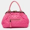 Marc Jacobs Pink Quilted Leather Stam Satchel For Women