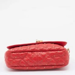 Marc Jacobs Red Leather Stardust Beat Shoulder Bag For Women -Cheap Marc Jacobs Store luxury women marc jacobs used handbags p629799 008