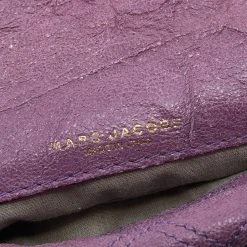 Marc Jacobs Purple Quilted Leather Lock Clutch For Women -Cheap Marc Jacobs Store luxury women marc jacobs used handbags p630357 004