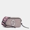 Marc Jacobs Pink Glitter Patent Leather Snapshot Camera Crossbody Bag For Women