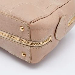 Marc Jacobs Beige Leather Small Venetia Satchel For Women -Cheap Marc Jacobs Store luxury women marc jacobs used handbags p631588 005