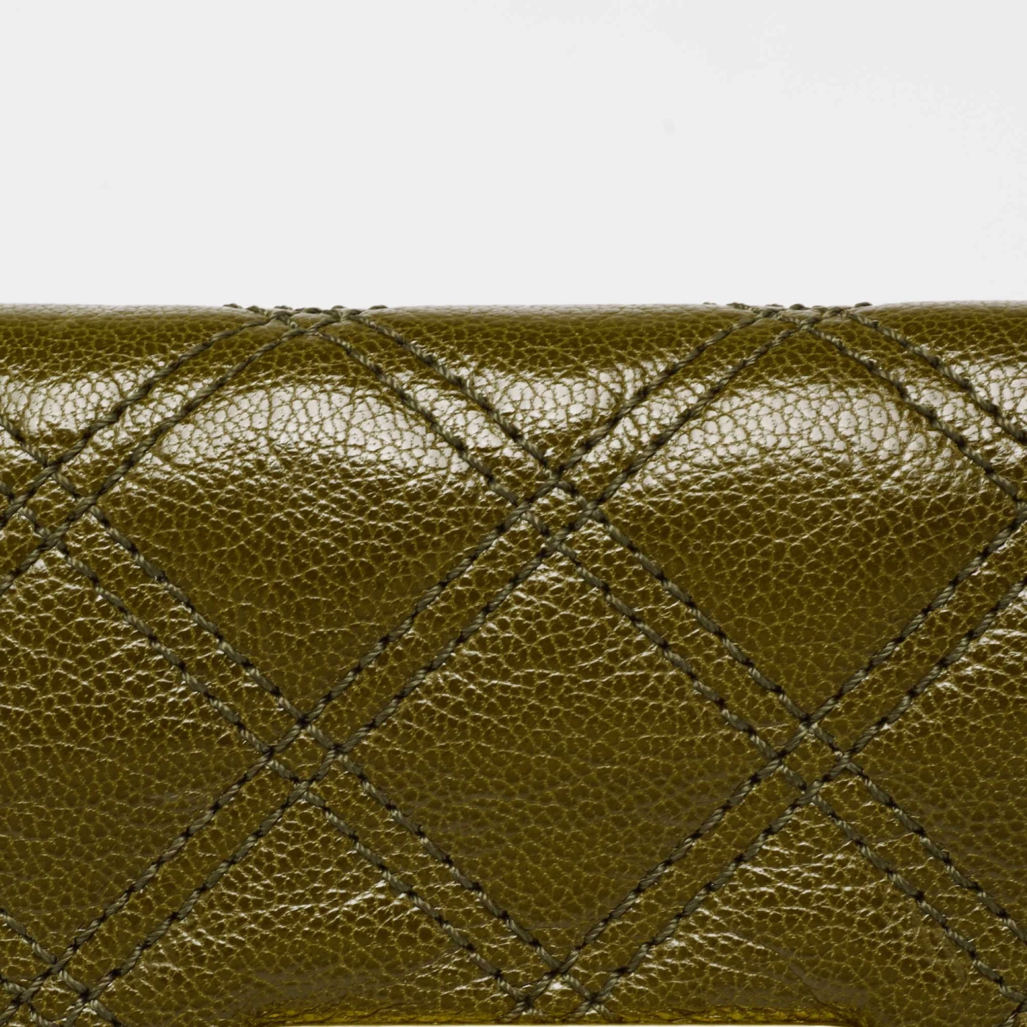 Marc Jacobs Olive Green Quilted Leather Eugenie Chain Clutch For Women 6 Marc Jacobs Olive Green Quilted Leather Eugenie Chain Clutch For Women - Image 6