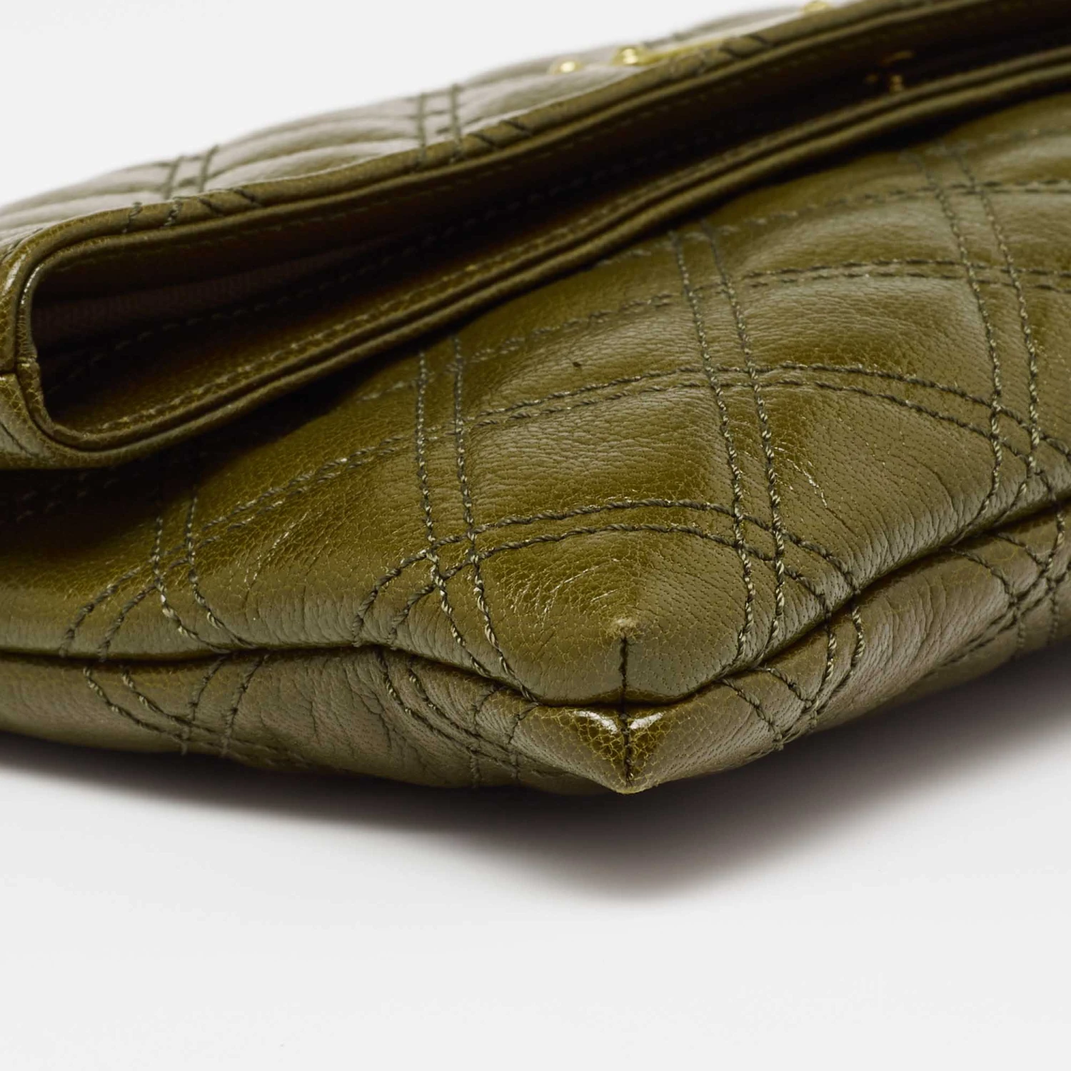 Marc Jacobs Olive Green Quilted Leather Eugenie Chain Clutch For Women 11 Marc Jacobs Olive Green Quilted Leather Eugenie Chain Clutch For Women - Image 11