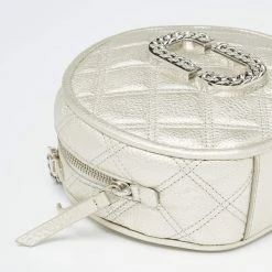 Marc Jacobs Silver Quilted Leather Christy Chain Shoulder Bag For Women -Cheap Marc Jacobs Store luxury women marc jacobs used handbags p631701 005