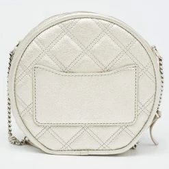 Marc Jacobs Silver Quilted Leather Christy Chain Shoulder Bag For Women -Cheap Marc Jacobs Store luxury women marc jacobs used handbags p631701 011