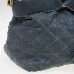 Marc Jacobs Grey Quilted Leather Bruna Belted Tote For Women -Cheap Marc Jacobs Store luxury women marc jacobs used handbags p64036 0008