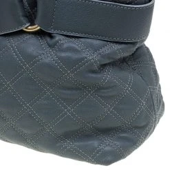 Marc Jacobs Grey Quilted Leather Bruna Belted Tote For Women -Cheap Marc Jacobs Store luxury women marc jacobs used handbags p64036 0009