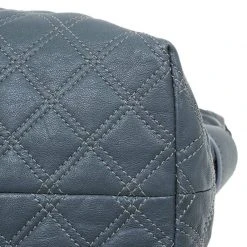Marc Jacobs Grey Quilted Leather Bruna Belted Tote For Women -Cheap Marc Jacobs Store luxury women marc jacobs used handbags p64036 0011
