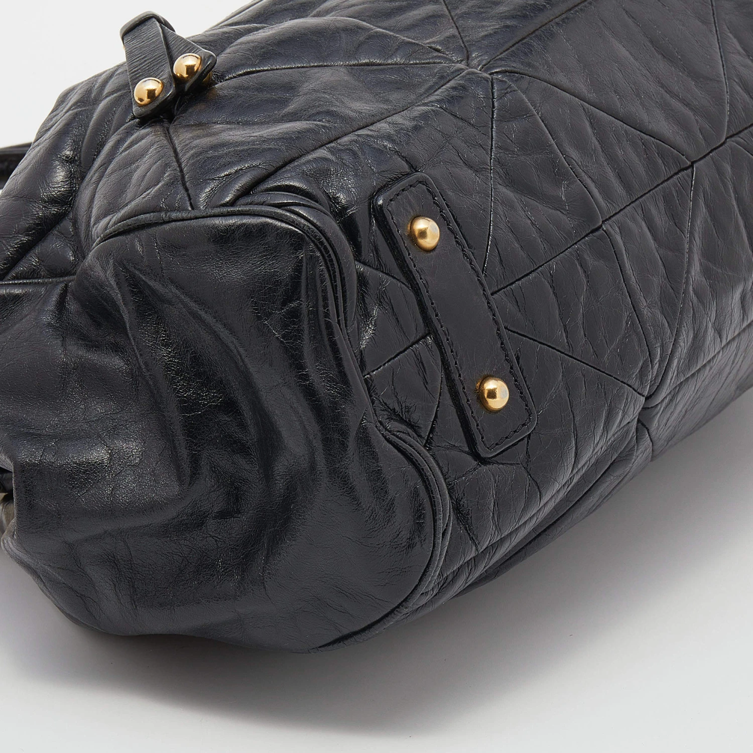 Marc Jacobs Black Quilted Leather Stam Satchel For Women 10 Marc Jacobs Black Quilted Leather Stam Satchel For Women - Image 10