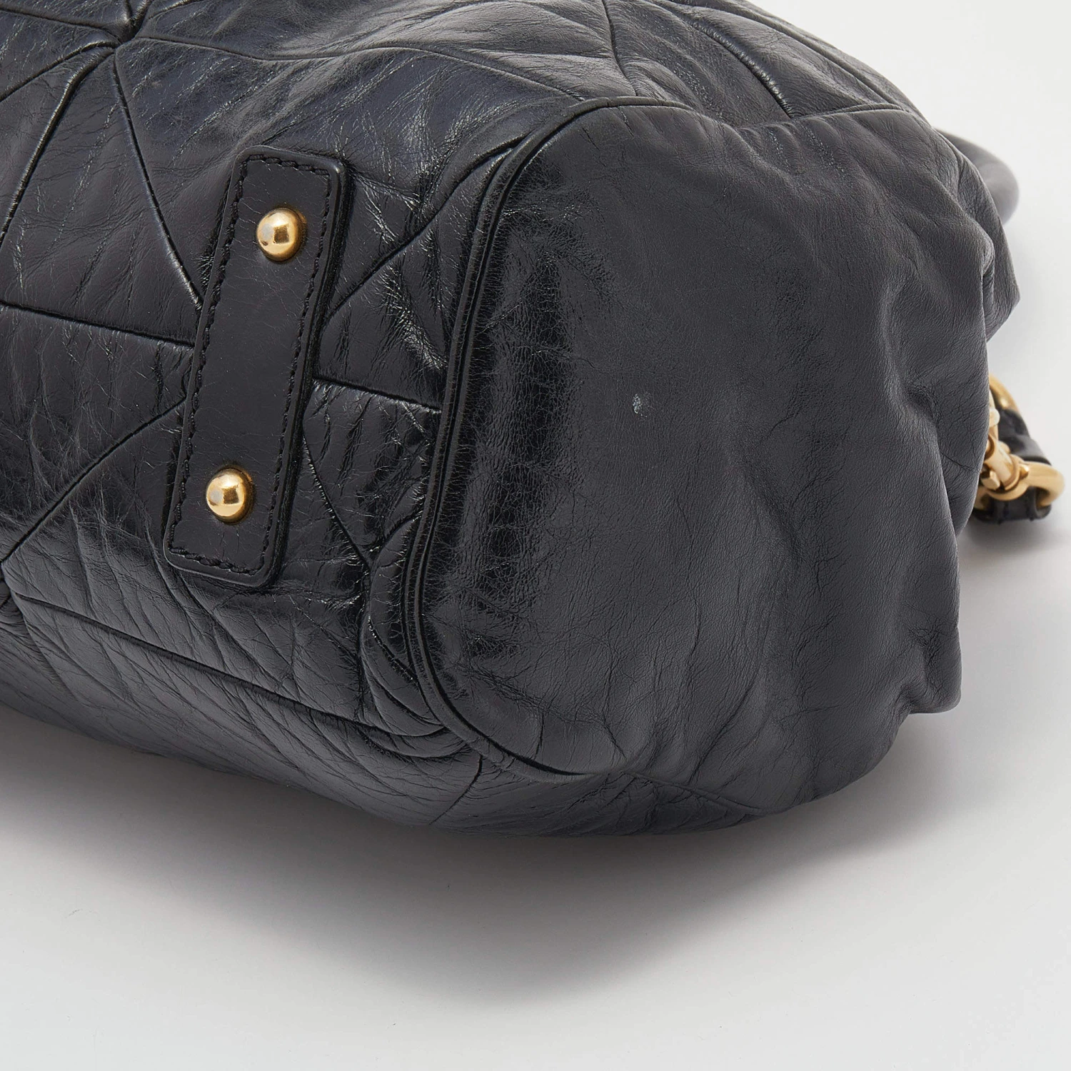 Marc Jacobs Black Quilted Leather Stam Satchel For Women 11 Marc Jacobs Black Quilted Leather Stam Satchel For Women - Image 11