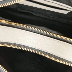 Marc Jacobs Beige/Black Leather Snapshot Crossbody Bag For Women -Cheap Marc Jacobs Store luxury women marc jacobs used handbags p644065 006