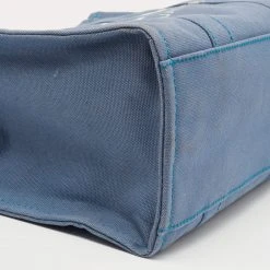 Marc Jacobs Blue Canvas The Small Traveler Tote For Women -Cheap Marc Jacobs Store luxury women marc jacobs used handbags p647273 002