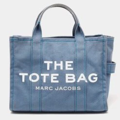 Marc Jacobs Blue Canvas The Small Traveler Tote For Women