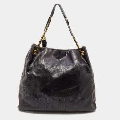 Marc Jacobs Black Python Embossed Leather Hobo For Women 14 Marc Jacobs Black Python Embossed Leather Hobo For Women -Cheap Marc Jacobs Store luxury women marc jacobs used handbags p649471 002