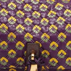 Marc Jacobs Purple Printed Leather Misfit Flap Shoulder Bag For Women -Cheap Marc Jacobs Store luxury women marc jacobs used handbags p652076 009