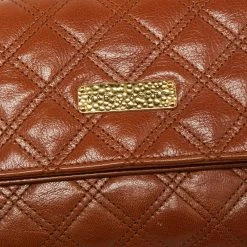 Marc Jacobs Brown Quilted Leather Large Eugenie Clutch For Women -Cheap Marc Jacobs Store luxury women marc jacobs used handbags p653405 1654606135 004