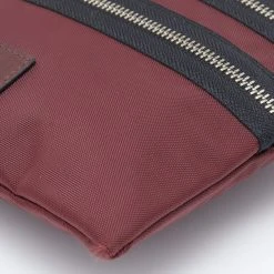 Marc Jacobs Burgundy Nylon And Leather Top Zip Clutch For Women -Cheap Marc Jacobs Store luxury women marc jacobs used handbags p658471 011