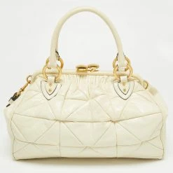 Marc Jacobs Off-White Leather Stam Satchel For Women 18 Marc Jacobs Off-White Leather Stam Satchel For Women -Cheap Marc Jacobs Store luxury women marc jacobs used handbags p658794 004