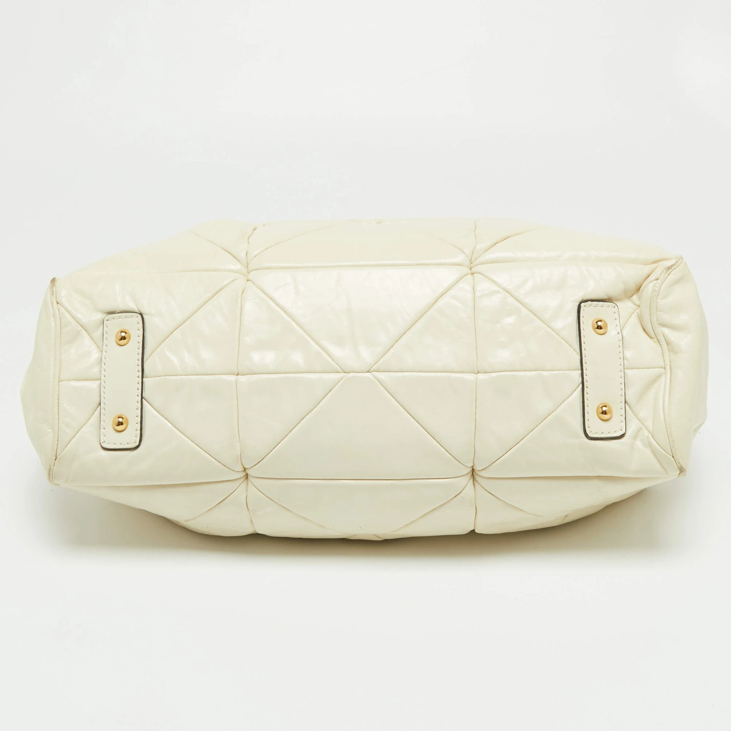 Marc Jacobs Off-White Leather Stam Satchel For Women 9 Marc Jacobs Off-White Leather Stam Satchel For Women - Image 9