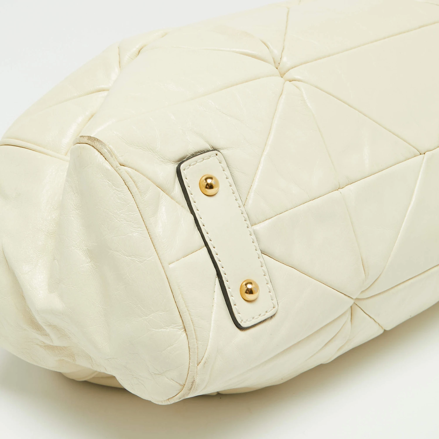 Marc Jacobs Off-White Leather Stam Satchel For Women 14 Marc Jacobs Off-White Leather Stam Satchel For Women - Image 14