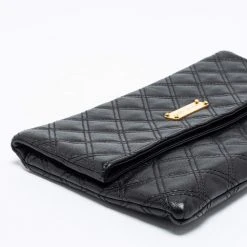 Marc Jacobs Black Quilted Leather Large Eugenie Clutch For Women -Cheap Marc Jacobs Store luxury women marc jacobs used handbags p664349 006
