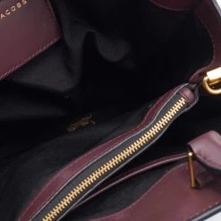 Marc Jacobs Burgundy Leather Madison North South Tote For Women -Cheap Marc Jacobs Store luxury women marc jacobs used handbags p668807 001