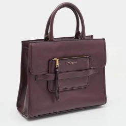 Marc Jacobs Burgundy Leather Madison North South Tote For Women -Cheap Marc Jacobs Store luxury women marc jacobs used handbags p668807 004