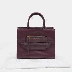 Marc Jacobs Burgundy Leather Madison North South Tote For Women -Cheap Marc Jacobs Store luxury women marc jacobs used handbags p668807 007