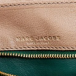 Marc Jacobs Beige Leather Stone Embellished Shoulder Bag For Women -Cheap Marc Jacobs Store luxury women marc jacobs used handbags p668853 011