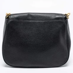 Marc Jacobs Black Leather Mini Empire City Shoulder Bag For Women -Cheap Marc Jacobs Store luxury women marc jacobs used handbags p674228 002