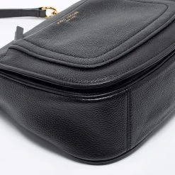 Marc Jacobs Black Leather Mini Empire City Shoulder Bag For Women -Cheap Marc Jacobs Store luxury women marc jacobs used handbags p674228 004