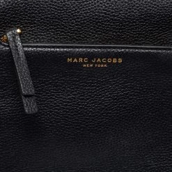 Marc Jacobs Black Leather Mini Empire City Shoulder Bag For Women -Cheap Marc Jacobs Store luxury women marc jacobs used handbags p674228 006